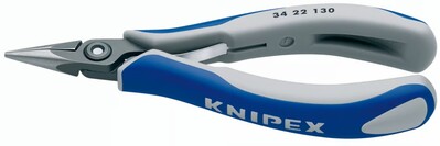 KNIPEX 34 22 130 Presné úchopové kliešte pre elektroniku s multi-komponentnými úchopmi leštené 130 m