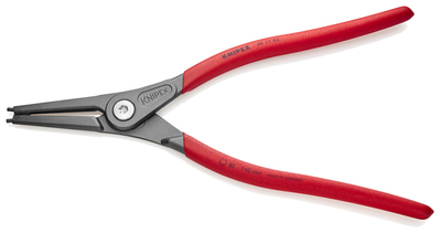 KNIPEX 49 11 A4 SB Presné kliešte na poistné krúžky pre vonkajšie poistné krúžky na hriadeľoch s pro
