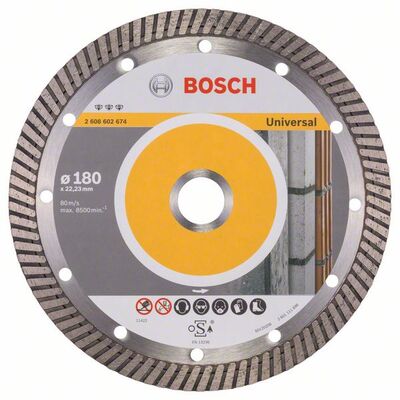 BOSCH Diamantový rezací kotouc Best for Universal Turbo 180 x 22,23 x 2,5 x 12 mm