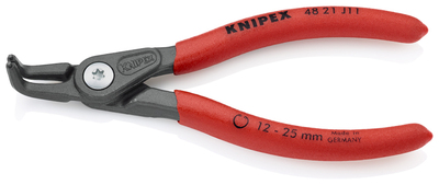 KNIPEX 48 21 J11 SB Presné kliešte na poistné krúžky pre vnútorné poistné krúžky vo vŕtaných otvoroc