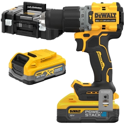 DeWALT Vŕtačka/skrutkovač s príklepom 18V XR PowerStack 2x3,5Ah bezuhlíková DCD805S2T