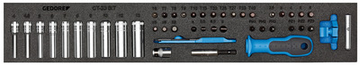 GEDORE 1500 CTD-20 BIT Sada nástrčných kľúčov 1/4" v module Check-Tool