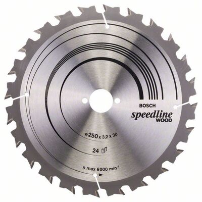 BOSCH 2608640680 - Pílový kotúc Speedline Wood 250 x 30 x 3,2 mm, 24