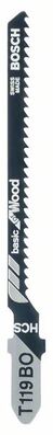 BOSCH Pílový list do priamociarych píl T 119 BO Basic for Wood