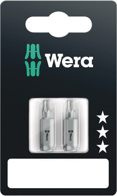 WERA 867/1 Z Bity TORX® BO SB s otvorem, TX 20 x 25 mm, 2-dielny
