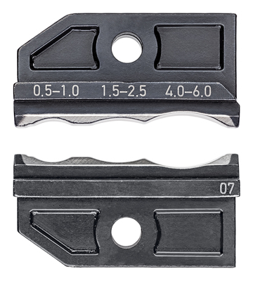 KNIPEX 97 49 07 Lisovacie čeluste pre teplom zmrštiteľné konektory