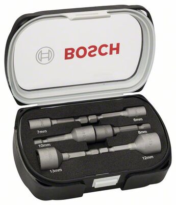 BOSCH 6-dielna sada maticových nadstavcov: 6, 7, 8, 10, 12, 13 mm