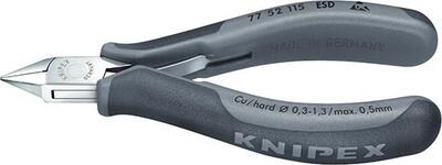 KNIPEX Oldalsó fogó 115 mm elektronikához / 7752115 ESD Knipex