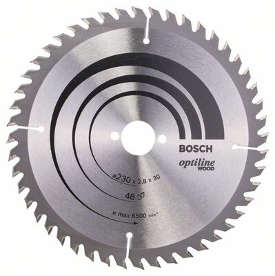 BOSCH 2608640629 - Pílový kotúc Optiline Wood 230 x 30 x 2,8 mm, 48