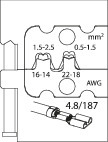 GEDORE 8140-10 Modulový vložka pre ploché konektory 4,8