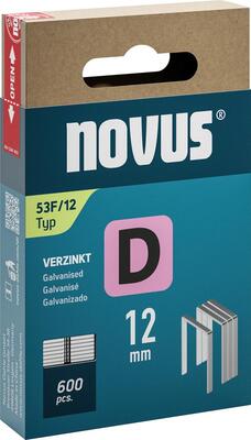 NOVUS Sponka typ D 53F / 12mm zn 600ks Novus