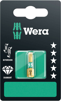 WERA 867/1 BDC SB Bity TORX®, TX 15 x 25 mm
