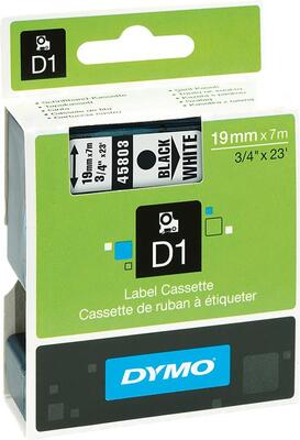 DYMO Páska popisová 19mm čierna / biela Dymo