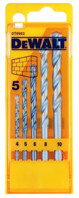 DeWALT 5 DB BETONFÚRÓ KÉSZLET HENGERES SZÁR DT6952