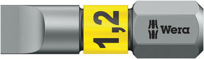WERA 800/1 BTZ Bity, 1.2 x 6.5 x 25 mm