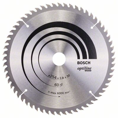 BOSCH Pílový kotúc Optiline Wood 254 x 30 x 2,8 mm, 60
