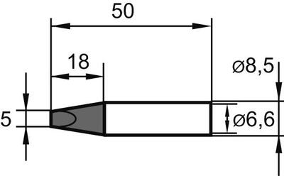 KURTZ ERSA Hrot spájkovací 5,0mm ERSADUR typ 832 ERSA
