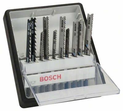 BOSCH 2607010542 - 10-dielna súprava pílových listov do priamociarej píly Robust Line Wood and MetaX