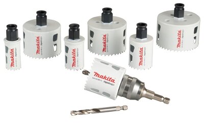 MAKITA Univerzális lekerekítő korona készlet adapterrel és központosító fúróval - E-12295
