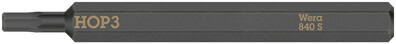 WERA 840 S Hex-Plus Bity na skrutky s vnútorným šesťhranom pre rázové skrutkovače, 3 x 70 mm