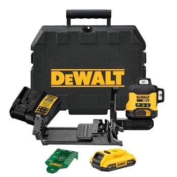 DeWALT DCLE34031D1 - zelený laser 3 x 360 °