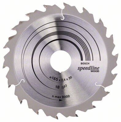 BOSCH 2608640789 - Pílový kotúc Speedline Wood 165 x 30 x 2,4 mm, 18