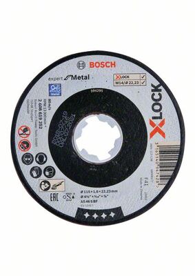 BOSCH X-LOCK Expert for Metal 115 x 1,6 x 22,23 - 2 608 619 252 - Rovné rezanie