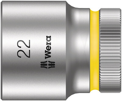 WERA 8790 HMC Nástrčná hlavice Zyklop, upínací časť 1/2", 22 x 37 mm