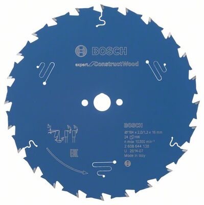 BOSCH Pilový kotouc Expert for Construct Wood 184 x 16 x 2,0 mm, 24