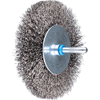 PFERD TOOLS Kolesové kefy s nasadeným hriadeľom RBU 10015/6 INOX 0,30