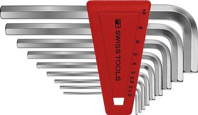 PB SWISS TOOLS Sada kľúčov imbus 9 diel 1,5 - 10mm typ PB 210 PB Swiss Tools
