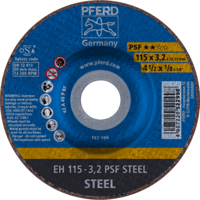 PFERD TOOLS Rezné kotúče EH 115-3,2 PSF OCEĽ