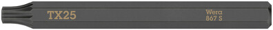 WERA 867 S Bity TORX® pre rázové skrutkovače, TX 25 x 70 mm