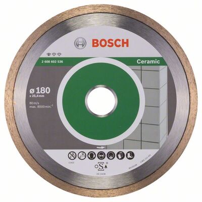 BOSCH Diamantový rezací kotúc Standard for Ceramic 180 x 25,40 x 1,6 x 7 mm