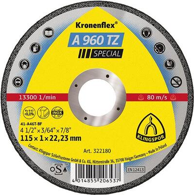 KLINGSPOR Kotúč rezný 115 x 1,0mm A960TZ Klingspor