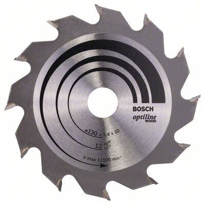 BOSCH Pílový kotúc Optiline Wood 130 x 20/16 x 2,4 mm, 12