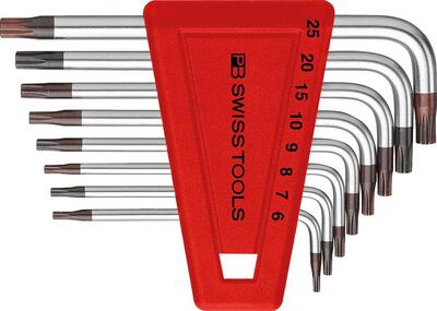 PB SWISS TOOLS Sada kľúčov torx 8 diel T6 - T25 PB 410 H PB Swiss Tools