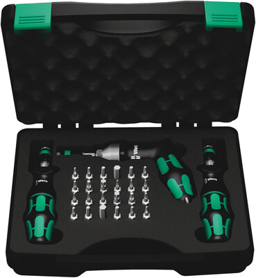 WERA 7440/41/42 Sada momentových skrutkovačov Kraftform 0,3-6,0 Nm, 27 dielny