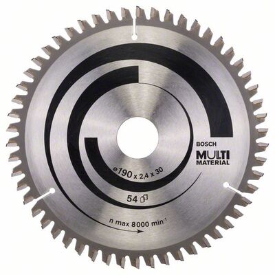 BOSCH 2608640509 - Pílový kotúc Multi Material 190 x 30 x 2,4 mm, 54