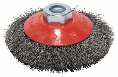 BOSCH Kuželovitá kefa 100 mm, 0,3 mm, M14