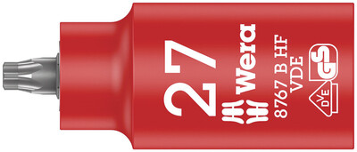 WERA 8767 B VDE HF TORX® Zyklop zástrčný nástavec, izolovaný, s pridržiavacou funkciou, upínacia časť 3/8