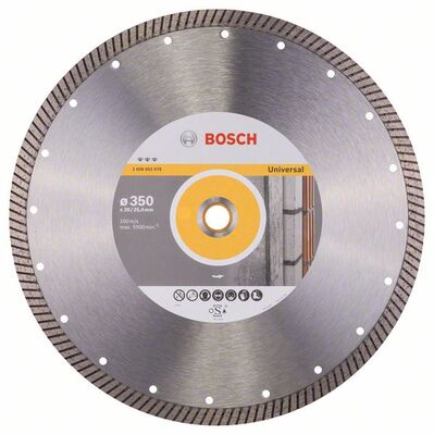 BOSCH Diamantový rezací kotouc Best for Universal Turbo 350 x 20,00 + 25,40 x 3,2 x 12 mm