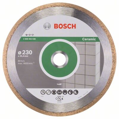 BOSCH Diamantový rezací kotouc Standard for Ceramic 230 x 25,40 x 1,6 x 7 mm