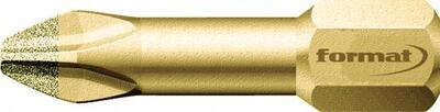 FORMAT Bit 1/4" PH 2 x 25mm Diamant Format