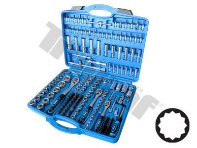 TRIUMF 40465 - Gola sada 1/4" a 3/8" a 1/2" 171 dielna, 12hranné hlavice