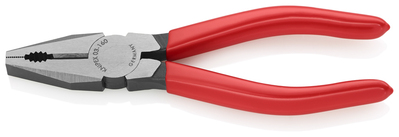 KNIPEX 03 01 160 Kombinované kliešte poplastované čierne atramentované 160 mm