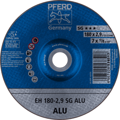 PFERD TOOLS Rezné kotúče EH 180-2,9 SG ALU