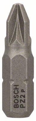 BOSCH Skrutkovací hrot PZ2, 25 mm, 1/4" šesthranná stopka ISO 1173 C6.3, extra tvrdý PZ2 25mm
