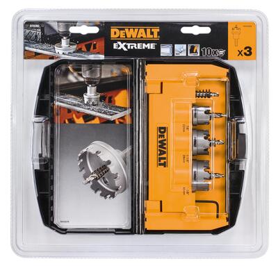 DeWALT Korona készlet fémhez 22-35mm 3 részes DT8360