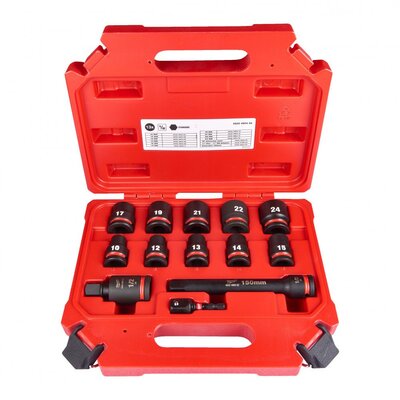 MILWAUKEE CSATLAKULCS KÉSZLET SHOCKWAVE 1/2" (13 DB) 4932480456